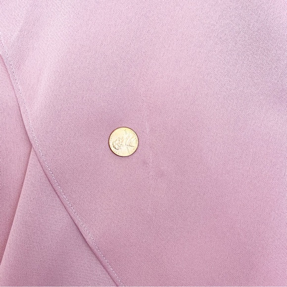 City Chic One Shoulder Sensual Satin Evening Tulip Hem Dress: Baby Blush Pink - Picture 10 of 10